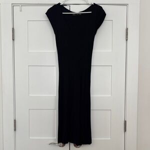 Zara Black Scoop Neck Maxi Dress